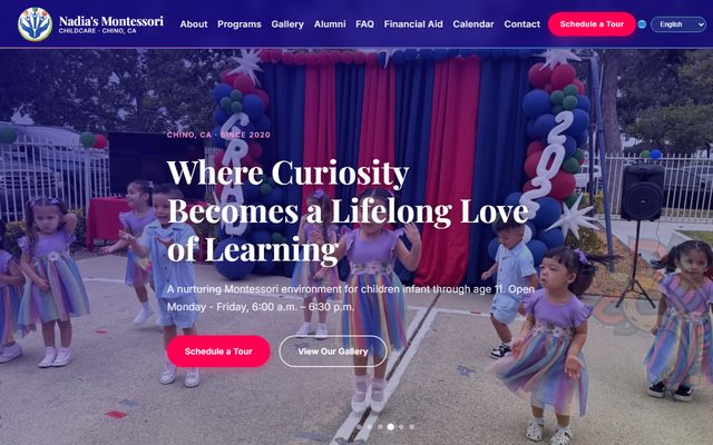 nadiasmontessori.com homepage